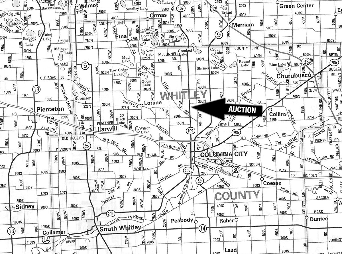 Area map - PERSONAL PROPERTY AUCTION